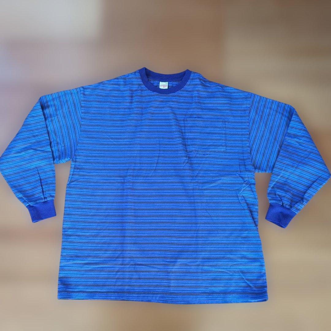 SUNDAYS BEST BORDER L/S POCKET TEE Lsize