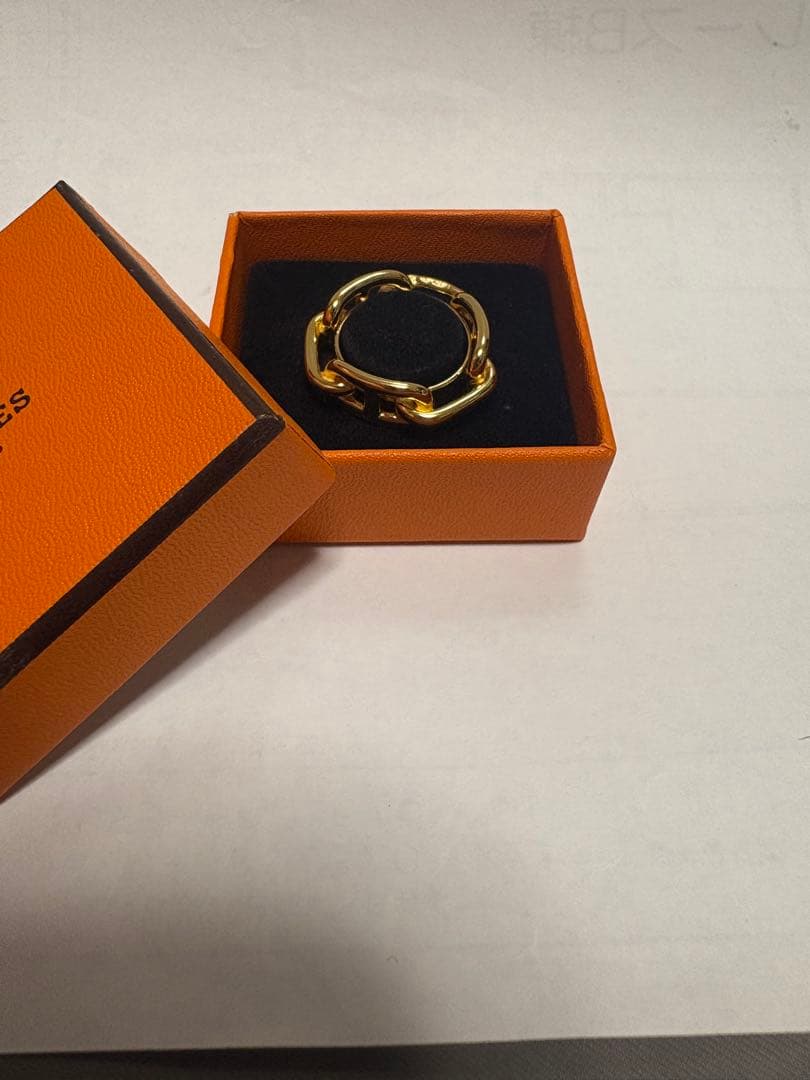エルメス　スカーフリング　HERMES 箱つき 楽天市場】リング アクセサリー 箱付き エルメス ゴールド スカーフ