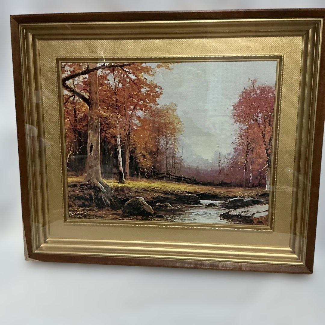 絵画 複製名画 ロバート・ウッド F-6号「10月の朝 」 - メルカリ
