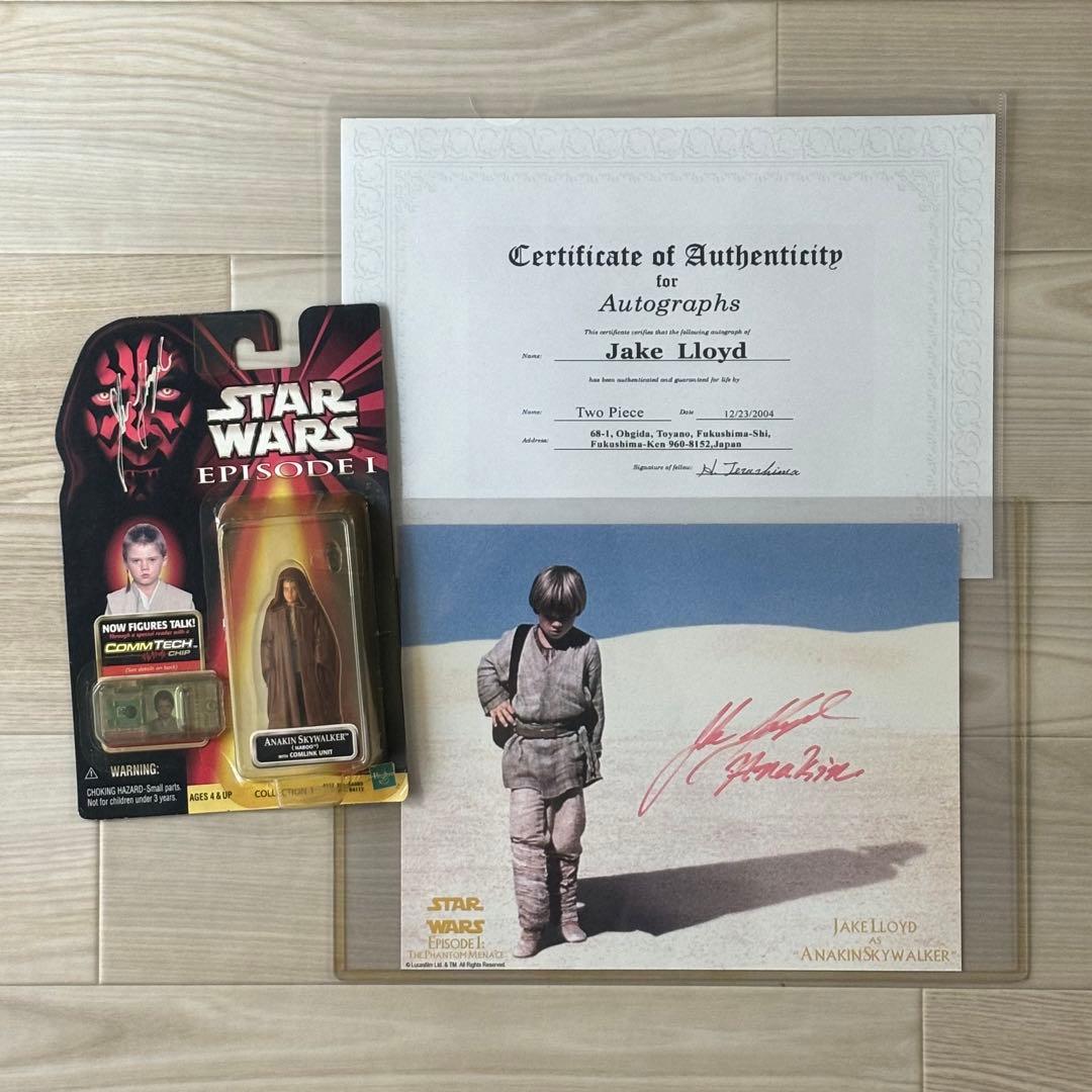 スターウォーズ アナキンスカイウォーカー ジェイクロイド 直筆サイン フィギュア