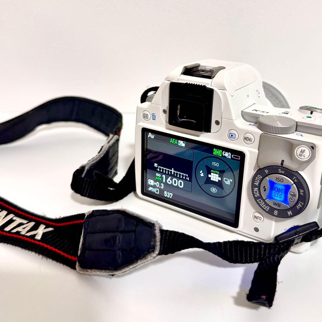 スマホ転送可｜PENTAX K-S1 ホワイト 希少FlashAir付 動作良好 - メルカリ