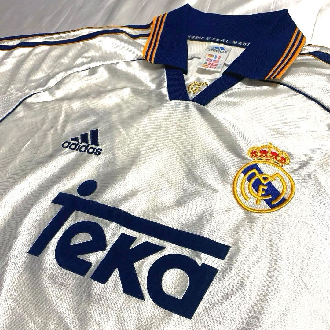90s adidas レアルマドリードCF 98/00 ホーム ユニフォーム L - メルカリ
