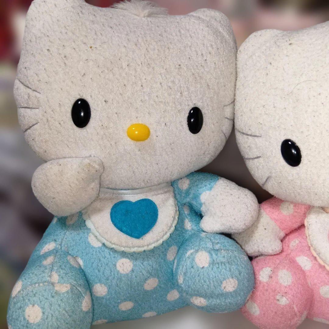 １月いっぱいハローキティとダニエルベビー ぬいぐるみセット2004年レトロ限定