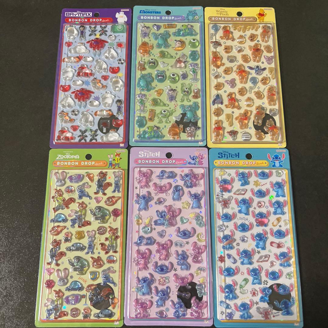 BONBON DROPシール　新作　ディズニー　6枚セット 楽天市場】ディズニー ボンボンドロップシール 6柄 [M便 1/6