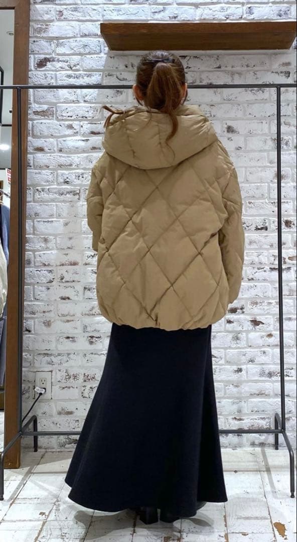 ピュアルセシン リサイクルダウンジップアップフードジャケット