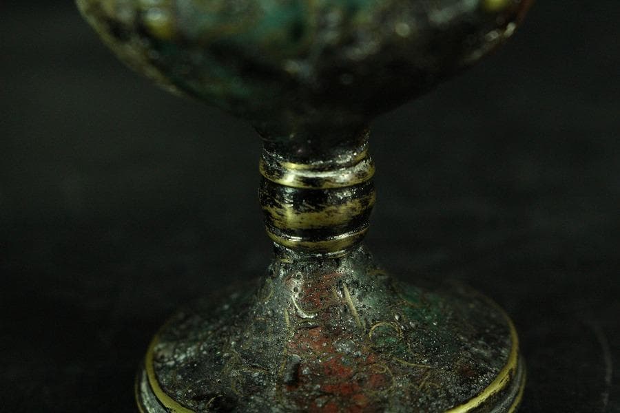 中国美術 唐物 捻紋 七宝 蓋置 書付(K-A823) - メルカリ