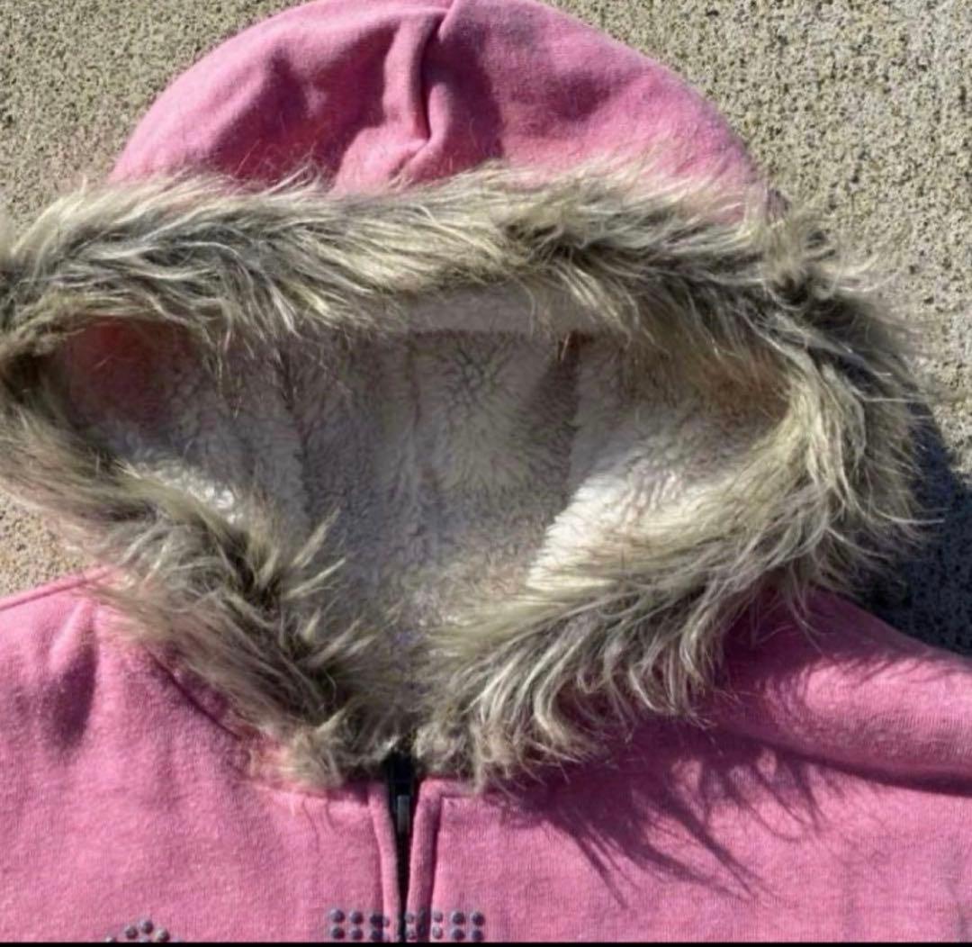 00s archive GAP fur zip hoodie Y2K - メルカリ