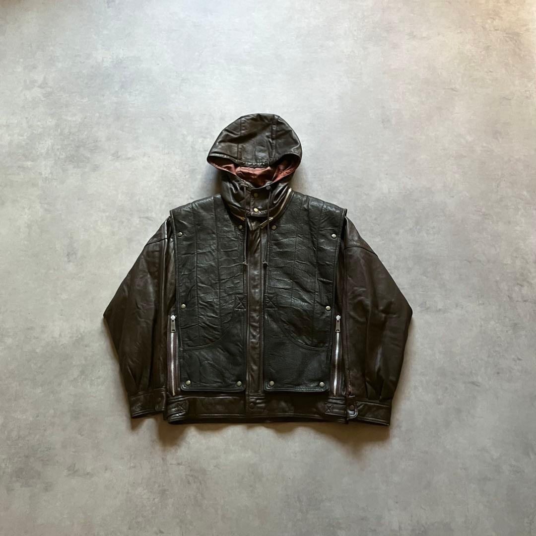 ジャケット・アウター 80s special gimmick leather jacket y2k 00's leather jacket gimmick Y2K vkei - メルカリ