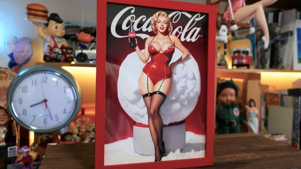 コカコーラ マリリンモンロー ポスター A3 ダイナマイトボディ