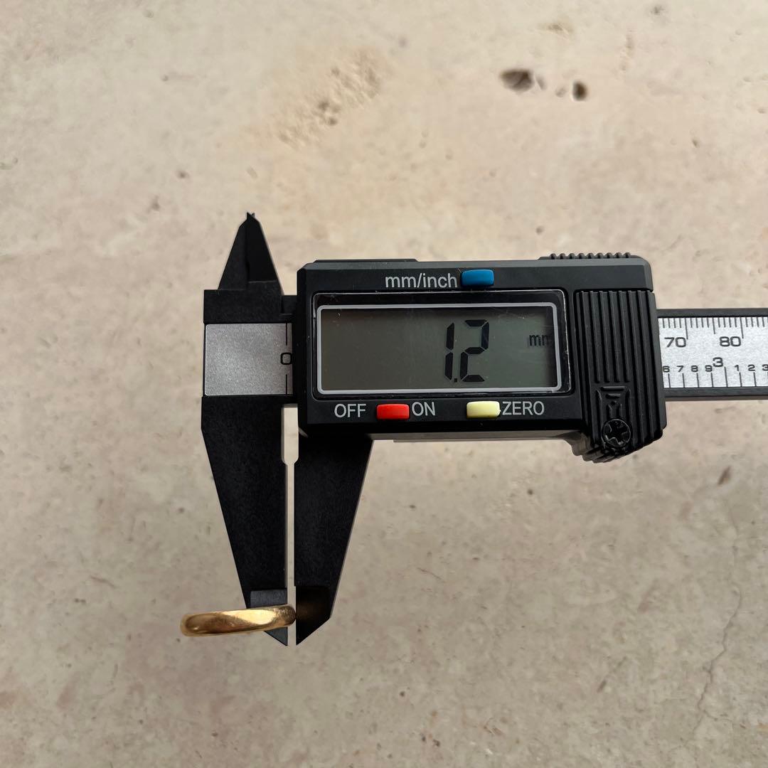 ゴールド リング 指輪 K18 18金 甲丸 かまぼこ 約10号 3.2g