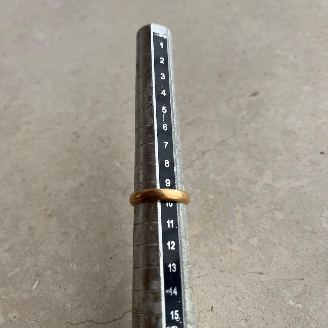 ゴールド リング 指輪 K18 18金 甲丸 かまぼこ 約10号 3.2g
