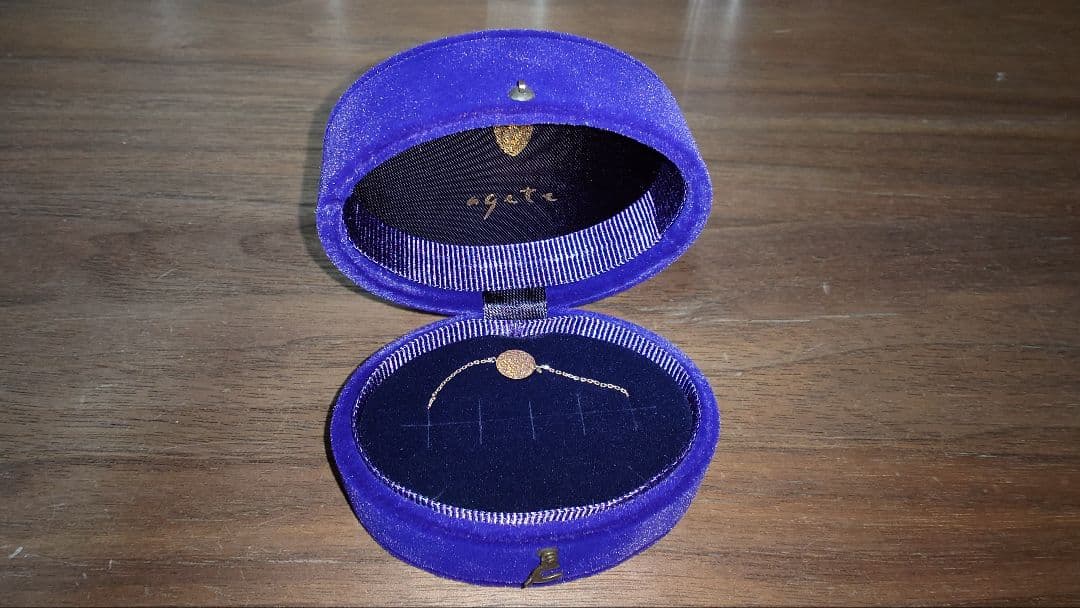 agete 《WEB限定》K10ブレスレット（ピンクゴールド）