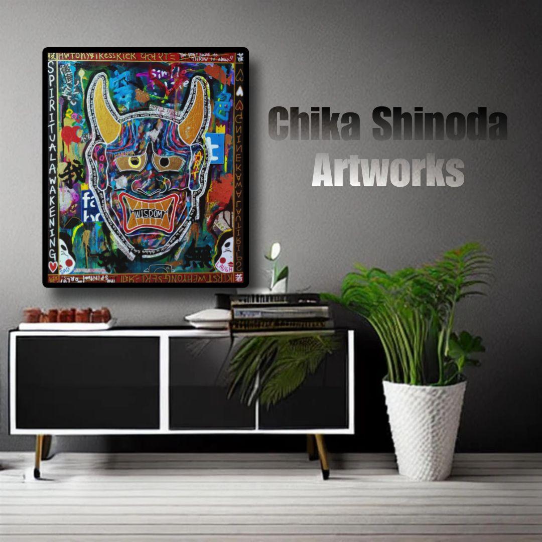 一点物/F20号】智慧-WISDOM【現代アート/絵画/原画】 - メルカリ