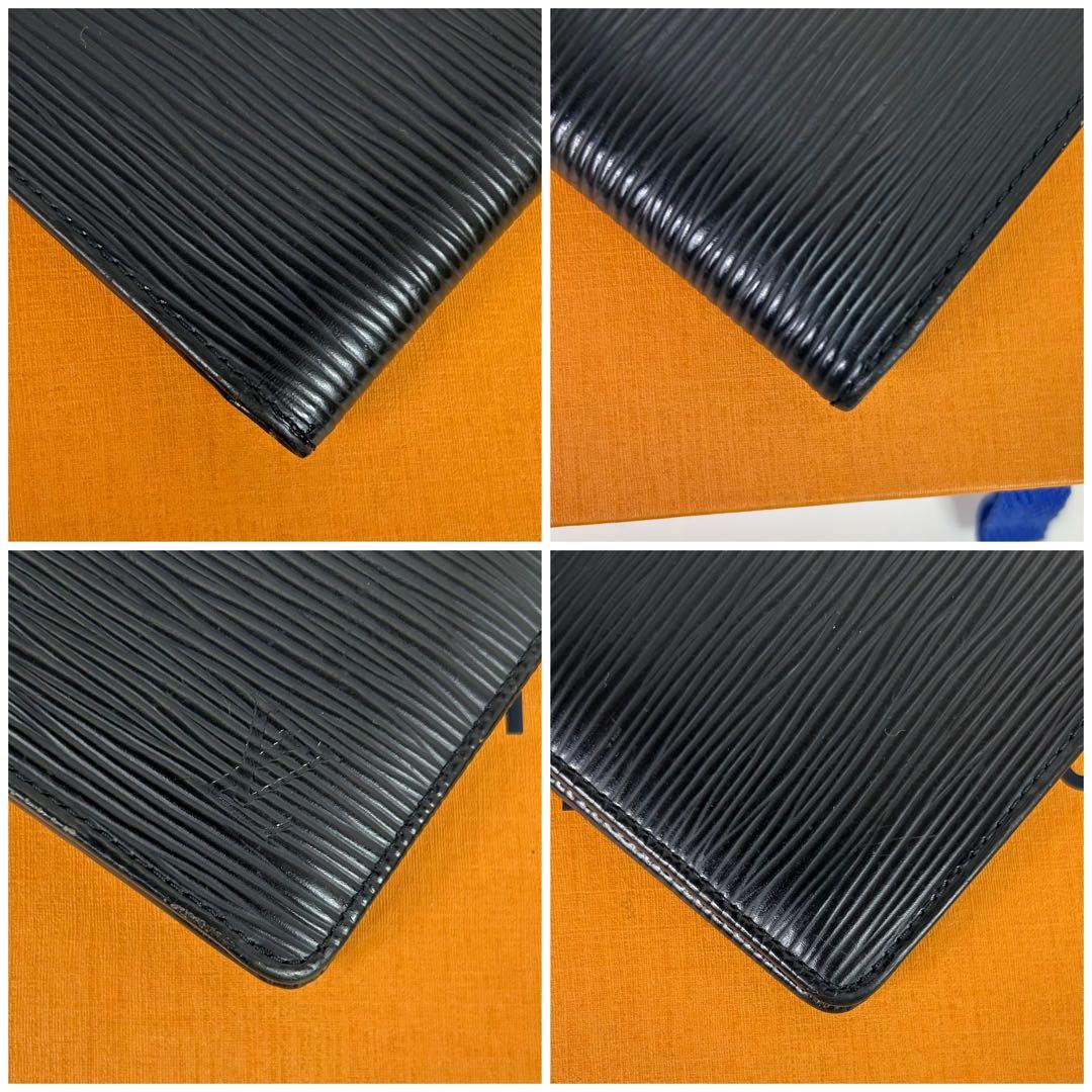 ルイヴィトン エピ ポルトフォイユ ブラザ ブラック 黒 二つ折り財布