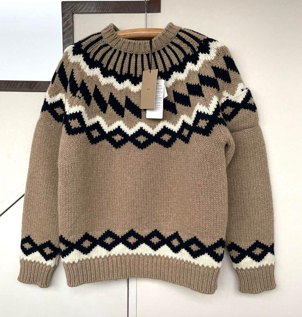N°21 ヌメロヴェントゥーノ　ウールセーター（タグは付きません） N°21（ヌメロヴェントゥーノ） セーター A038 9004 レディース ニット