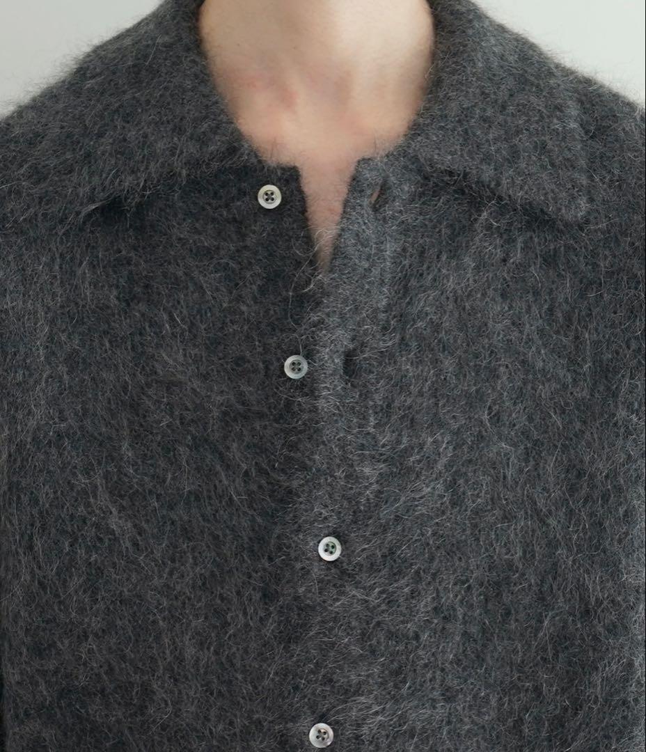crepuscule Mohair polo cardigan 