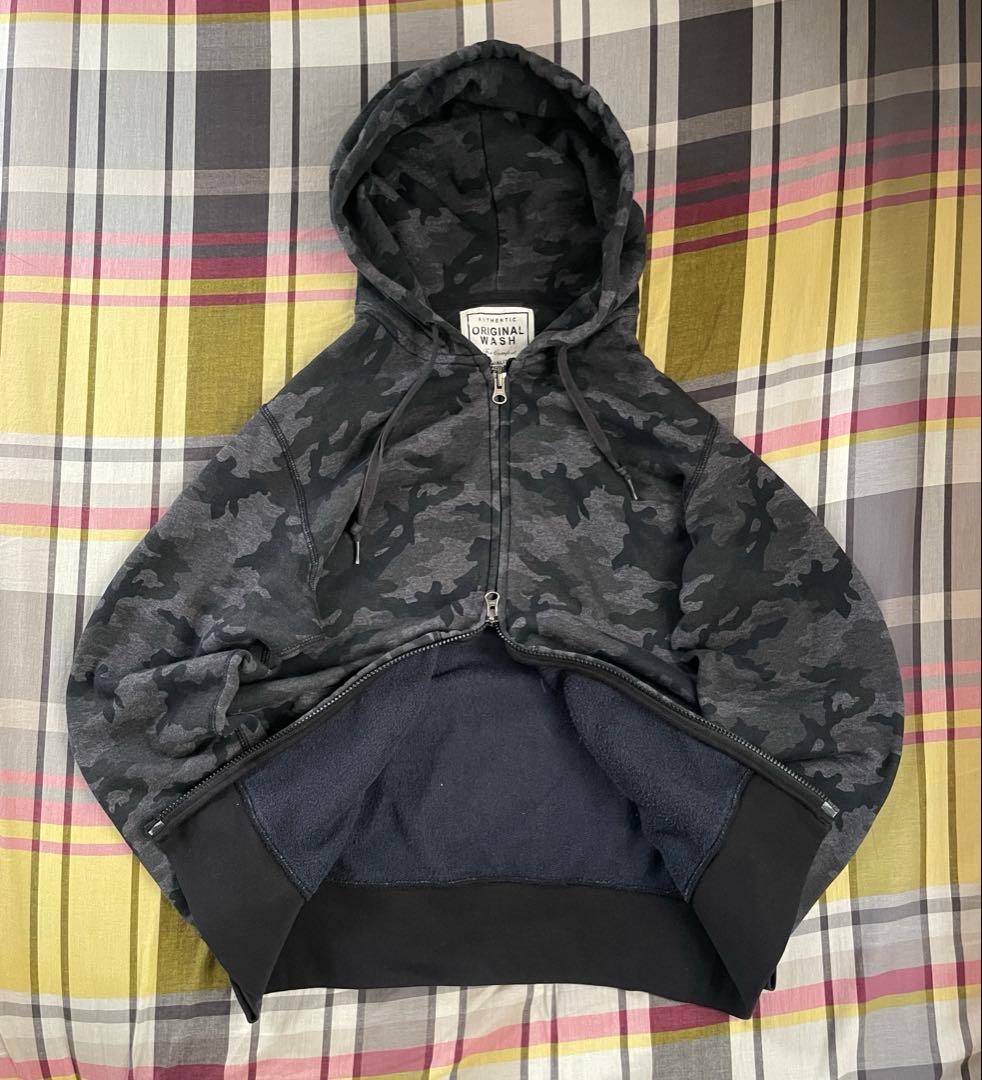 00s OLD UNIQLO ダブルジップパーカー 迷彩 カモ柄 y2k - メルカリ