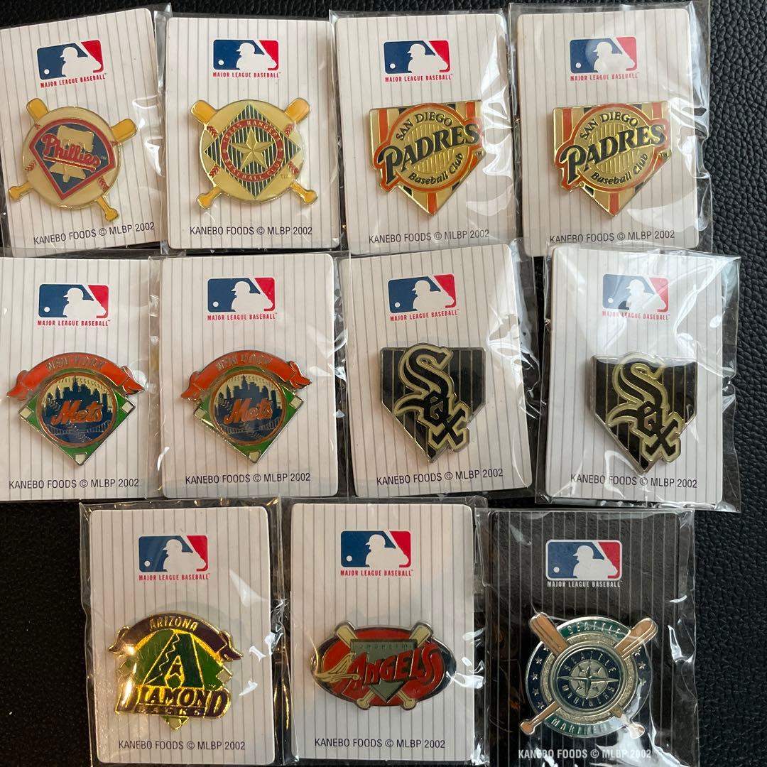 2002 カネボウ MLB メジャーリーグ ピンバッジ 11個セット - メルカリ