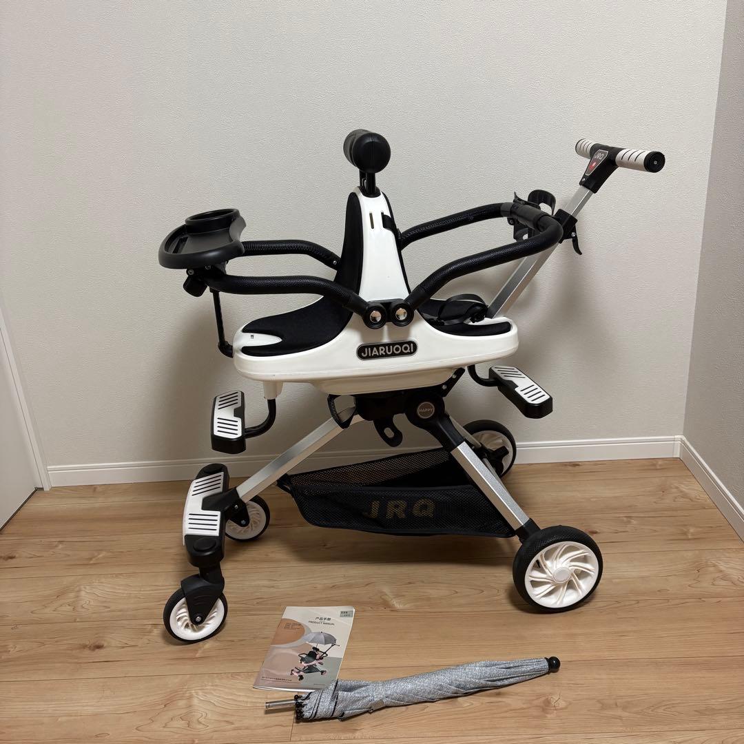 2人乗りベビーカー 折り畳み 軽量 コンパクト JIARUOQI