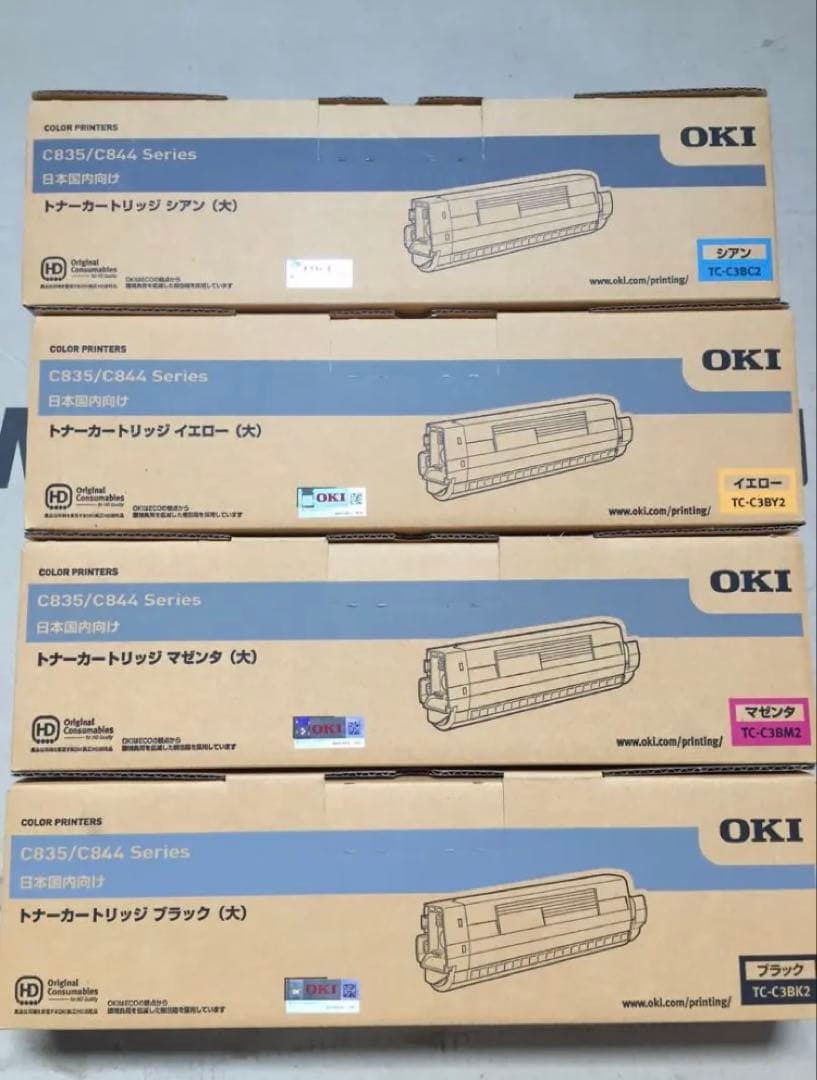 OKI C831/C841 トナーカートリッジ 4色セット 新品未開封】OKI 純正トナーカートリッジ 4 色セット TC-C4A1 - メルカリ