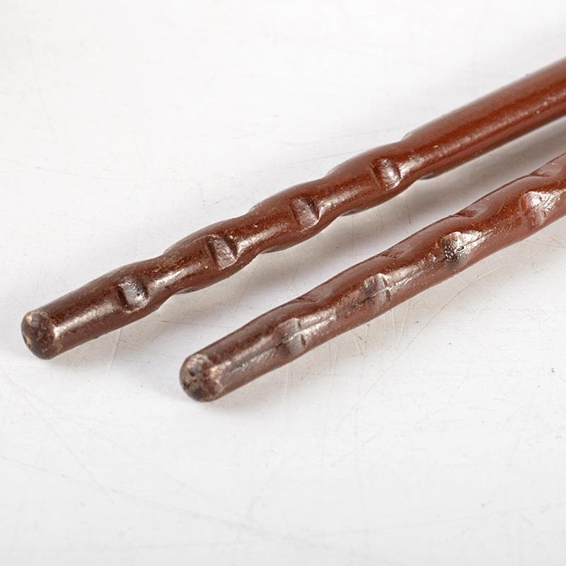 茶道具 御釜師 宮崎彦九郎造 鉄製 藤象嵌 火箸 共箱 C 6251 - メルカリ