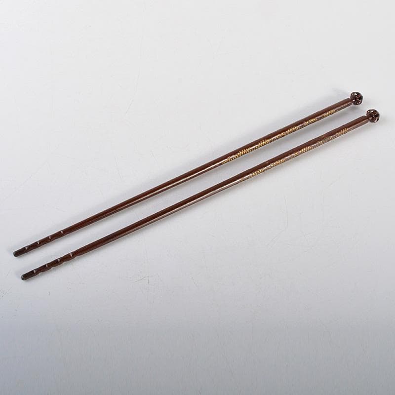 茶道具 御釜師 宮崎彦九郎造 鉄製 藤象嵌 火箸 共箱 C 6251 - メルカリ