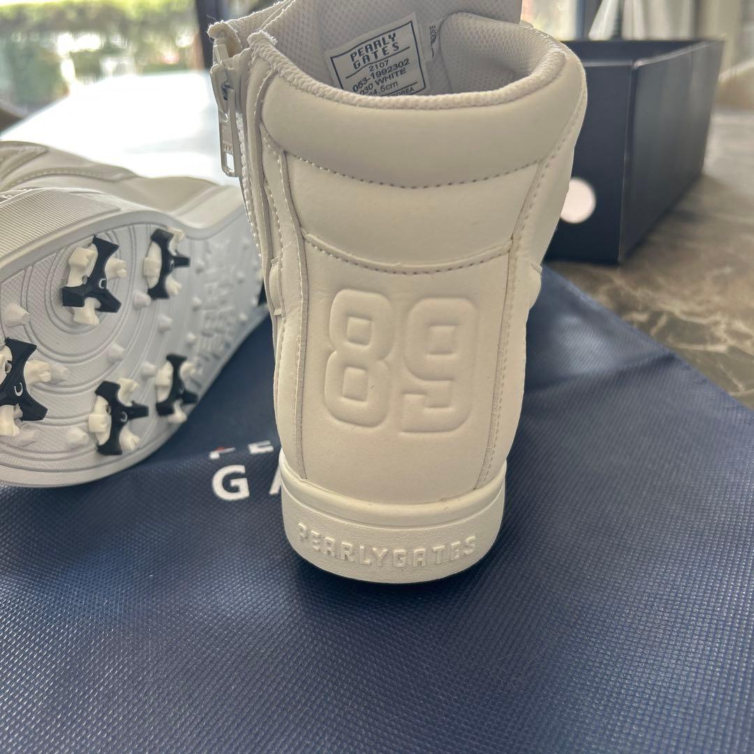 PEARLY GATES ゴルフシューズ 89 ホワイト　24.5cm