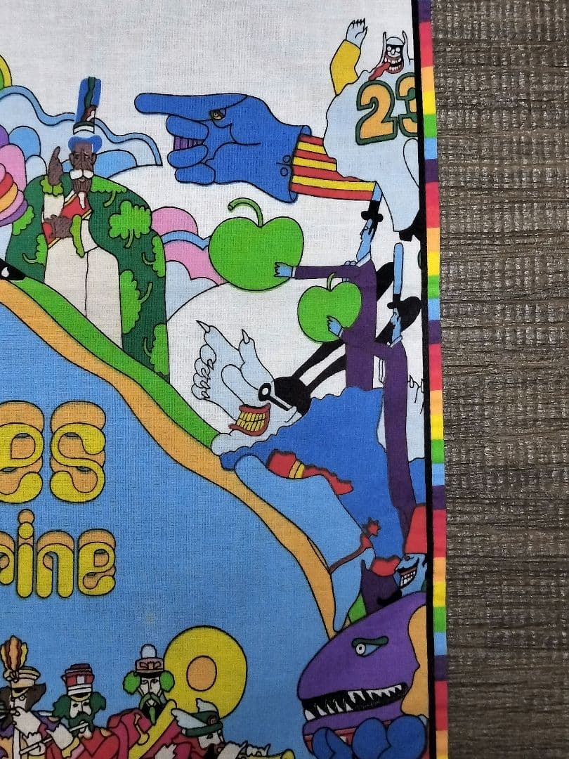 The Beatles タンブラー イエローサブマリン ヴィンテージ ハンカチ付