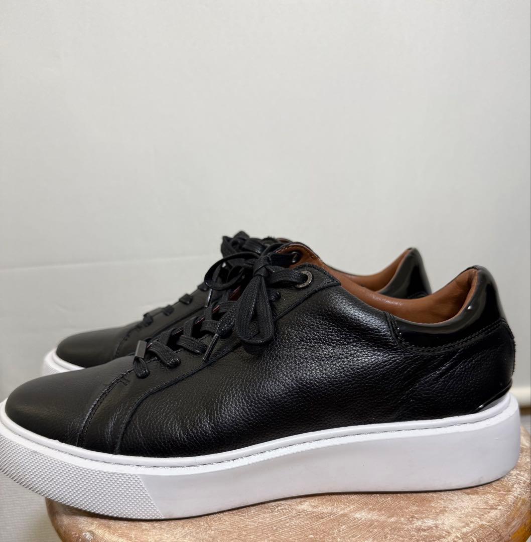 AOURE DEVICE1 ブラックレザースニーカー 27.5cm