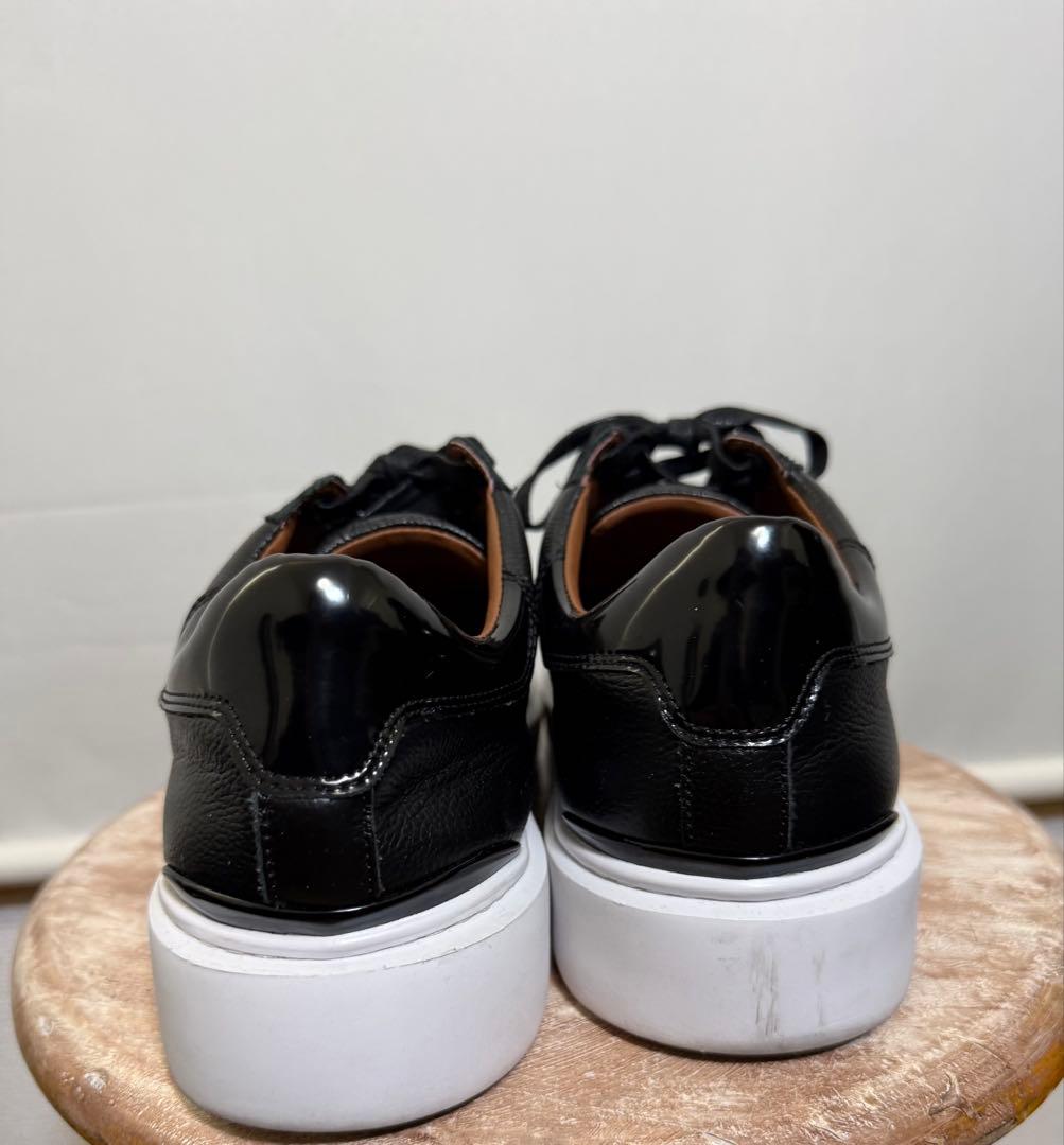 AOURE DEVICE1 ブラックレザースニーカー 27.5cm