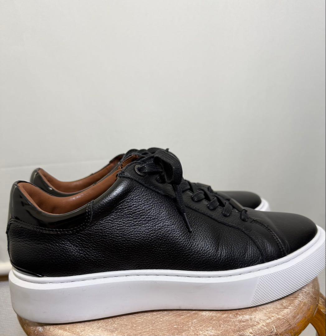 AOURE DEVICE1 ブラックレザースニーカー 27.5cm
