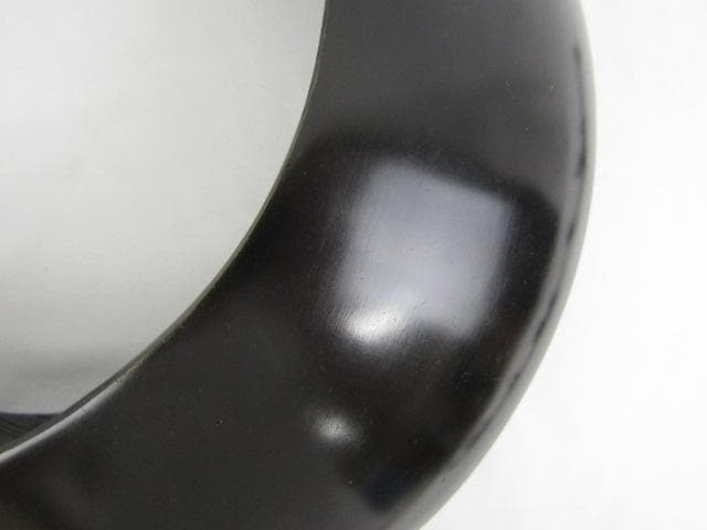 Y5-0926 高岡銅器 鋳銅製 吊花生 三日月 尺0 33cm 三猿吊金具付の