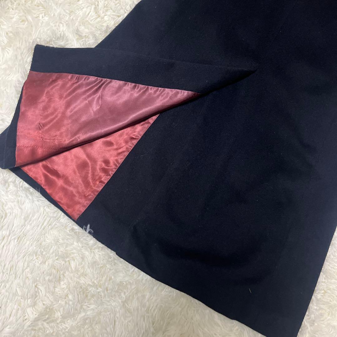 極上✨カシミヤ100%アクアスキュータムチェスターコート 113cm 超