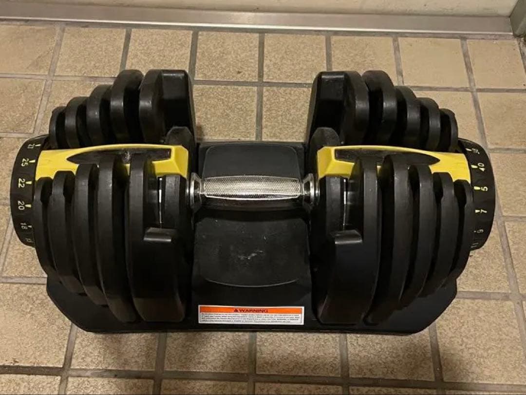 Toshi1044 可変式ダンベル 40kg‪✕‬2 黒/黄色【美品】 TOP FILM ダンベル 可変式 40kg 40キロ 2個セット 可変式ダンベル 40kg