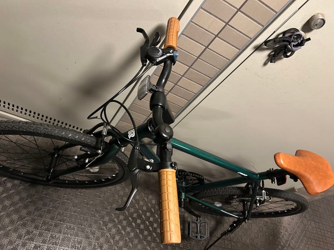 新品 自転車 クロスバイク 緑 24インチ 7段変速 大阪市阿倍野区