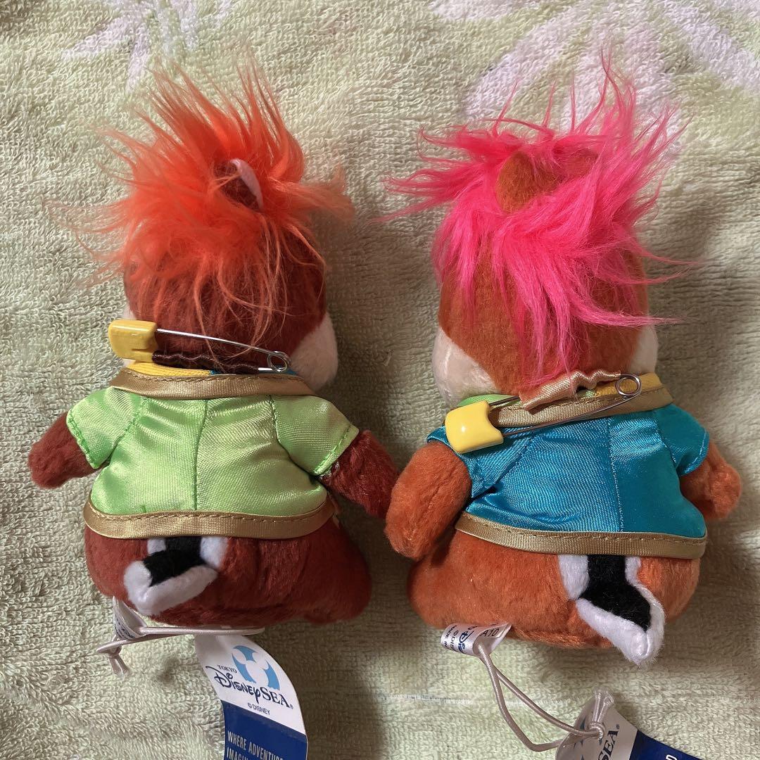 東京ディズニーシー☆チップ デール ぬいぐるみバッジ 助手 ポート