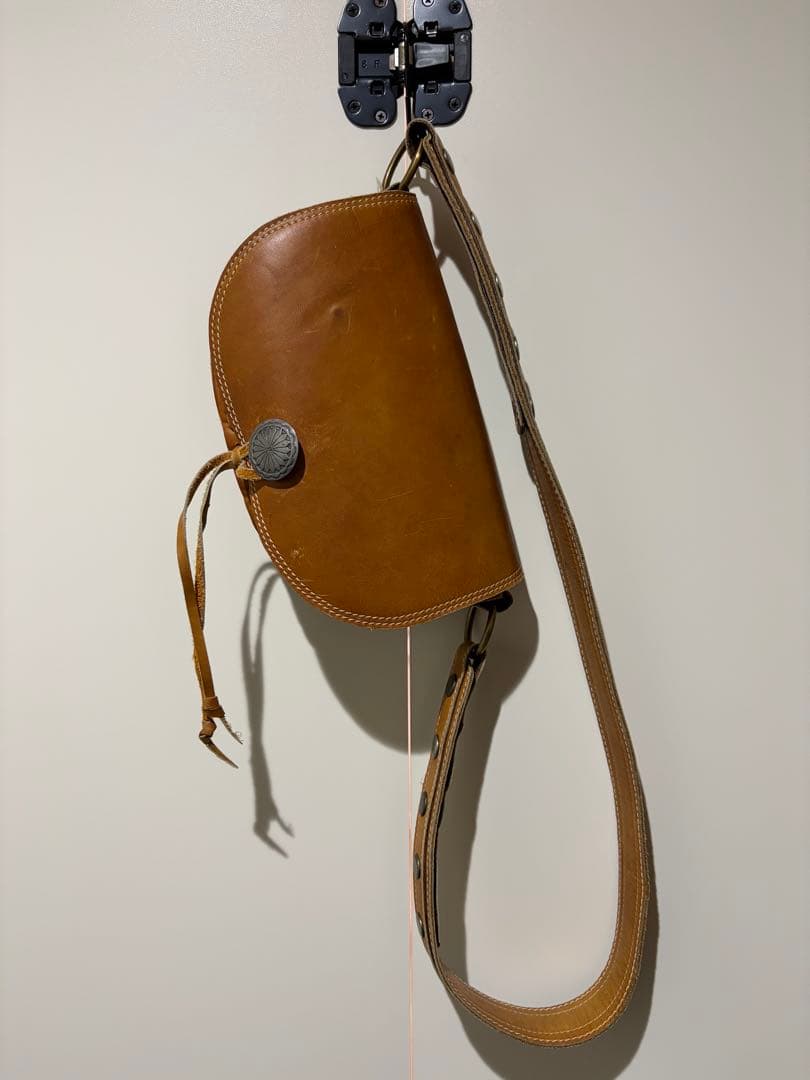 レザーポーチ　レザーバッグ　バケットバッグ　メディスンバッグ　コンチョ コンチョ付きメディスンバッグ 男女兼用 本革 Horn Works 10 | レザー