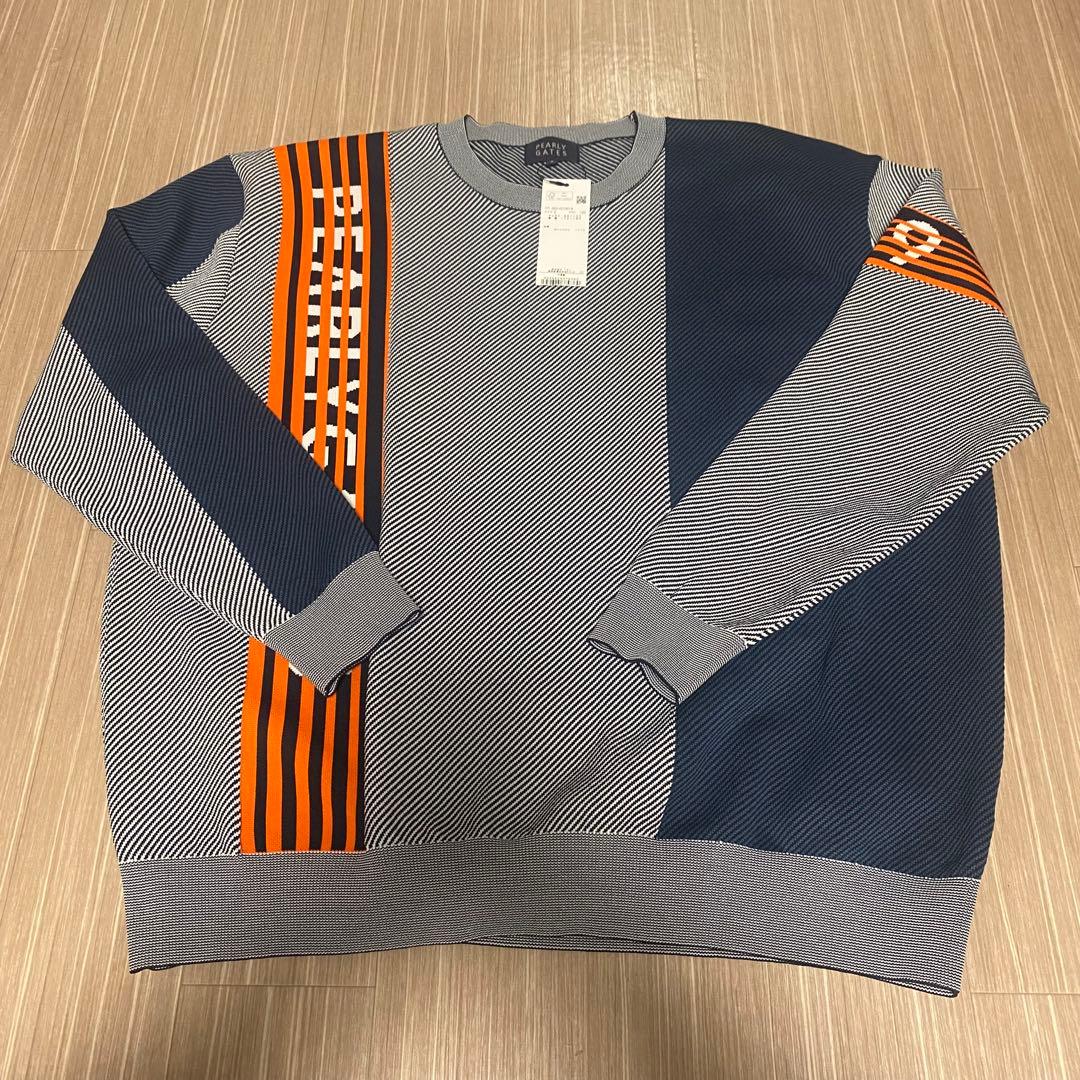 新品未使用タグ付き　PEARLY GATES セーター メンズ 5 PEARLY GATES パーリーゲイツ ニットセーター イエロー系 5 ゴルフ