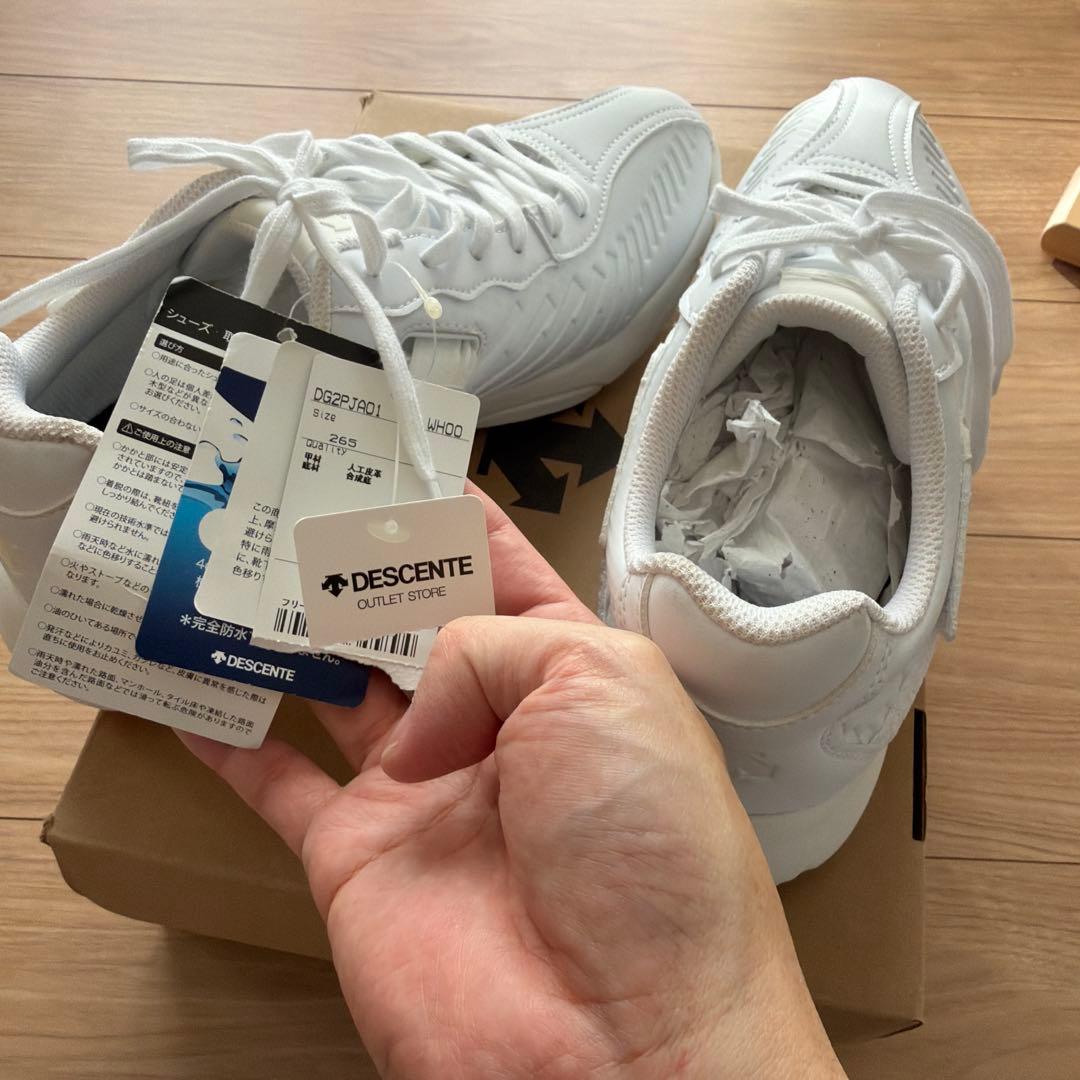 新品 デサントゴルフシューズ 26.5cm ホワイト