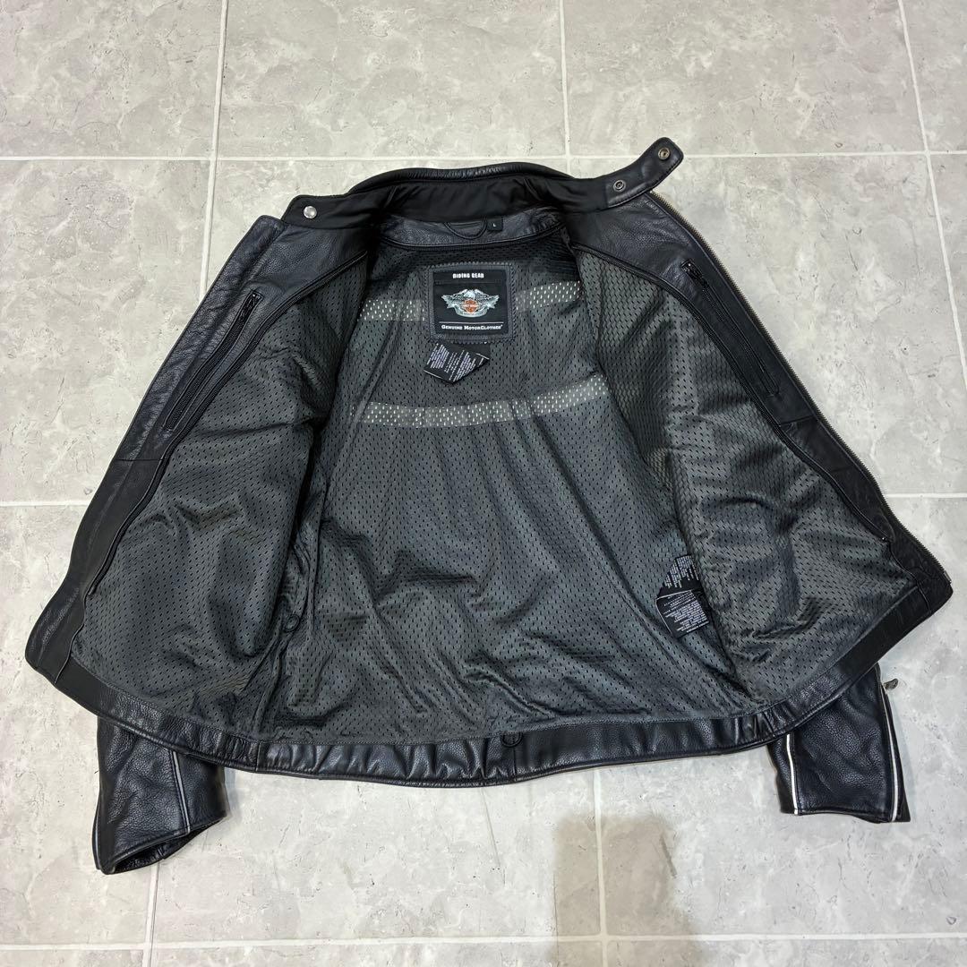 4*9様 【蛍光ロゴ】ハーレーダビッドソン レザージャケット スカル