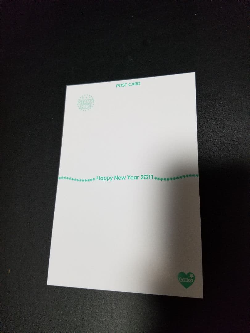 LaLa　抽選プレゼント　水野十子　複製年賀状