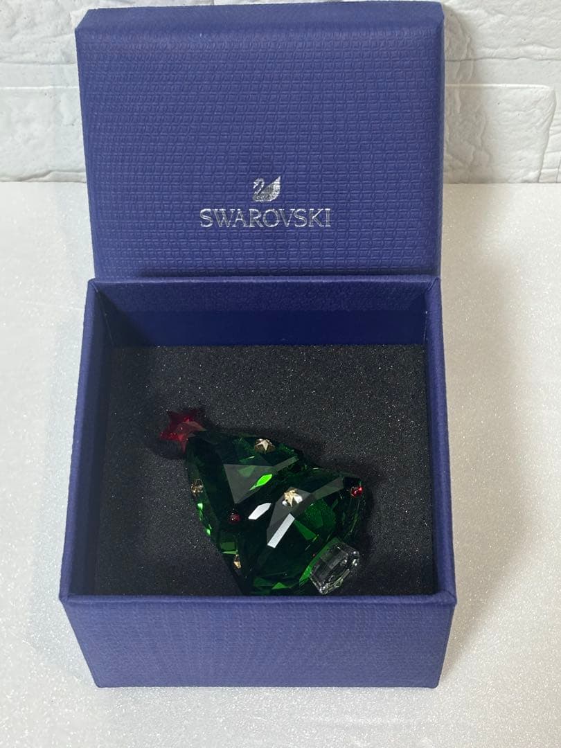 最安値 スワロフスキー クリスマスツリー グリーン おまけ くまさん