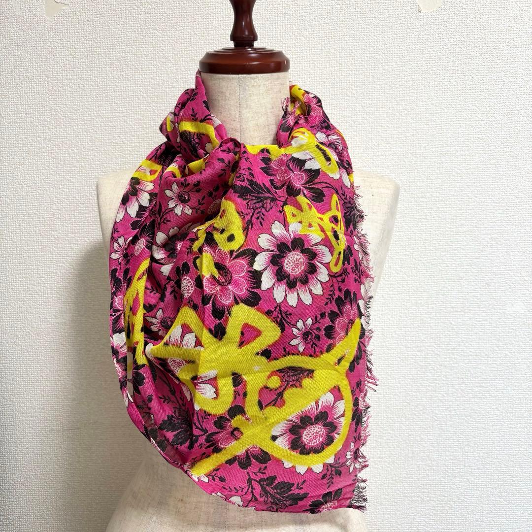 未使用】ヴィヴィアンウエストウッド コットン×シルク ロングストール