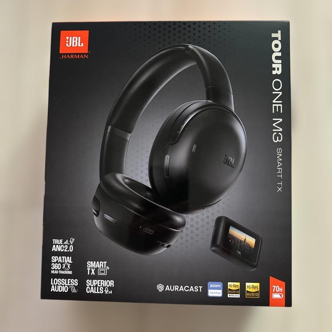 JBL ワイヤレスヘッドホン TOUR ONE M3 Smart Tx 黒 JBL Tour One M3 Smart Tx | JBL Smart Tx付属ワイヤレスノイズ