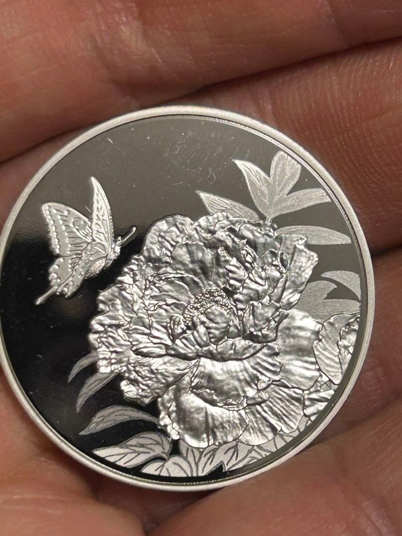 2013年 桜の通り抜け シルバーメダル 「牡丹（ぼたん）」 925銀 20g