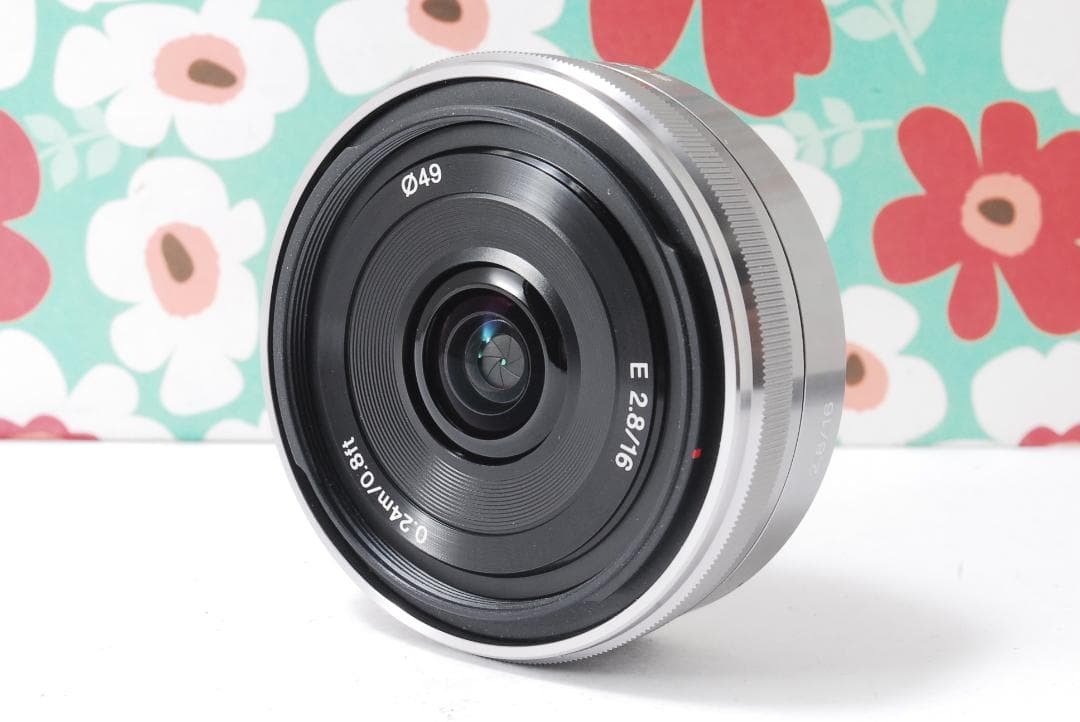 ❤SONY 単焦点 SEL16F28❤パンケーキレンズ Eマウント❤大人気