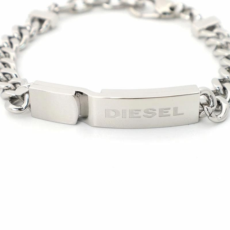 DIESEL DX0966040 ロゴプレート＆チェーン ブレスレット並行輸入品 ttshop-trust_dx0966040