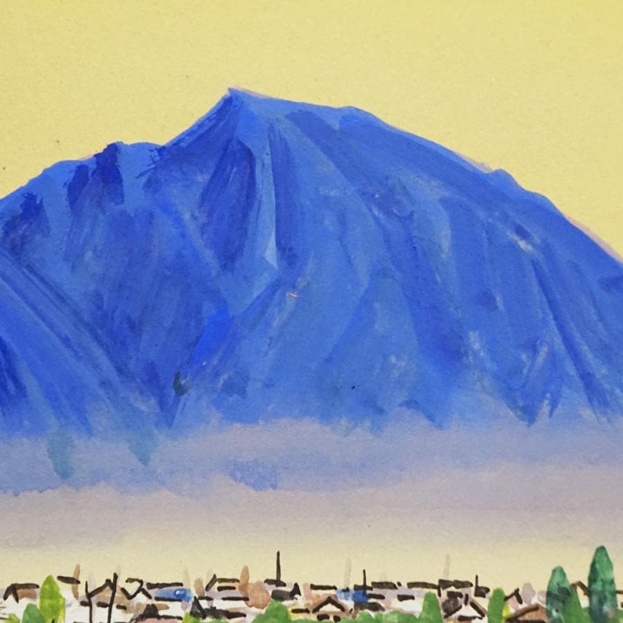 保坂武雄『千曲川早春』 風景画 水彩画 絵画 肉筆 額装 - メルカリ