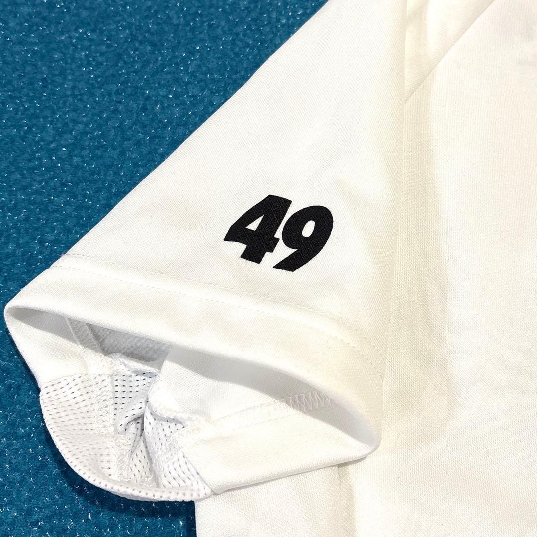 23年/極美品/レディースM】TFW49 モックネック ストレッチ ホワイト