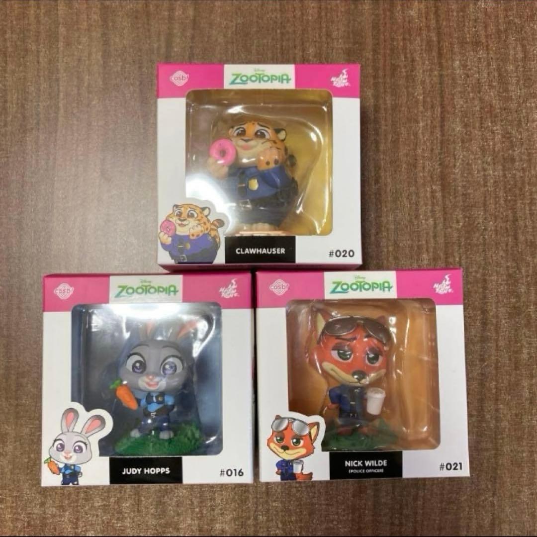 ズートピア　コスビ　ジュディ　ニック　クロウハウザー　フィギュア